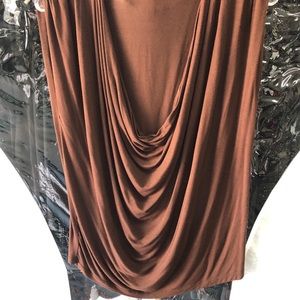 Drop neck sleeveless top